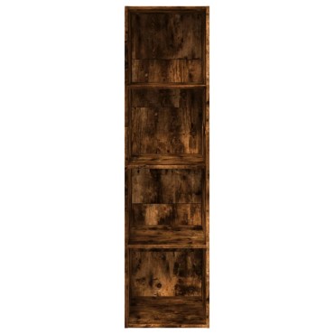 vidaXL Βιβλιοθήκη Καπνιστή Δρυς 40x30x152cm από Επεξεργασμένο Ξύλο 1 τεμ.