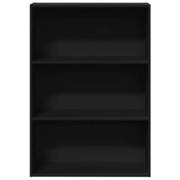 vidaXL Βιβλιοθήκη Μαύρη 80x30x114cm από Επεξεργασμένο Ξύλο 1 τεμ.