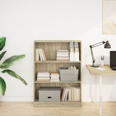vidaXL Βιβλιοθήκη Sonoma Δρυς 80x24x109cm από Επεξεργασμένο Ξύλο 1 τεμ.
