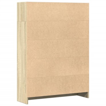 vidaXL Βιβλιοθήκη Sonoma Δρυς 80x24x109cm από Επεξεργασμένο Ξύλο 1 τεμ.