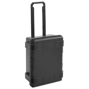 vidaXL Θήκη Πτήσης Φορητή Μαύρη 54x41,5x29 εκ. από Πολυπροπυλένιο