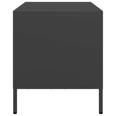 vidaXL Έπιπλο Τηλεόρασης Μαύρο 68x39x43,5cm Χάλυβας Ψυχρής Έλασης