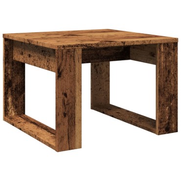 vidaXL Τραπέζι Βοηθητικό Παλαιό Ξύλο 50x50x35cm από Επεξ. Ξύλο 1 τεμ.