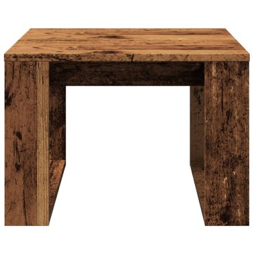 vidaXL Τραπέζι Βοηθητικό Παλαιό Ξύλο 50x50x35cm από Επεξ. Ξύλο 1 τεμ.