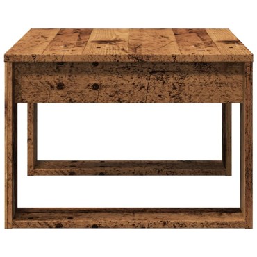 vidaXL Τραπέζι Βοηθητικό Παλαιό Ξύλο 50x50x35cm από Επεξ. Ξύλο 1 τεμ.