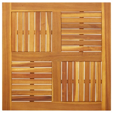 vidaXL Επιφάνεια Τραπεζιού Τετράγωνη 80x80x2,2cm Μασίφ Ξύλο Ακακίας 1 τεμ.