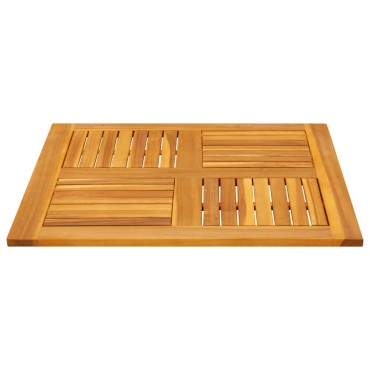 vidaXL Επιφάνεια Τραπεζιού Τετράγωνη 80x80x2,2cm Μασίφ Ξύλο Ακακίας 1 τεμ.