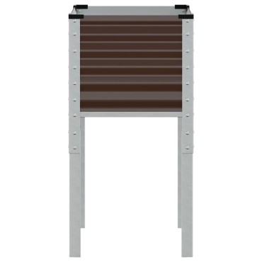 vidaXL Ζαρντινιέρα Κήπου Καφέ 45x45x88 εκ. από Ατσάλι