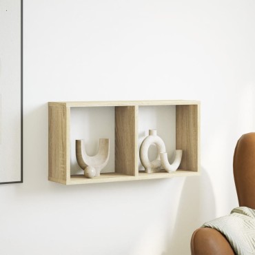 vidaXL Ντουλάπι Τοίχου Sonoma Δρυς 60x16x30cm από Επεξεργασμένο Ξύλο 1 τεμ.