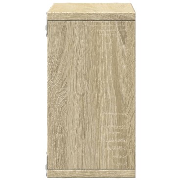 vidaXL Ντουλάπι Τοίχου Sonoma Δρυς 60x16x30cm από Επεξεργασμένο Ξύλο 1 τεμ.