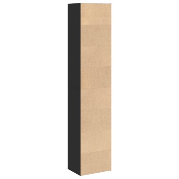 vidaXL Βιβλιοθήκη Μαύρη 40x30x189cm από Επεξεργασμένο Ξύλο 1 τεμ.