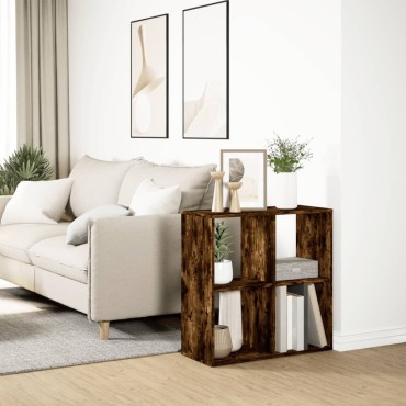 vidaXL Βιβλιοθήκη/Διαχωριστικό Χώρου Δρυς 69,5x29x69,5cm Επεξ. Ξύλο 1 τεμ.