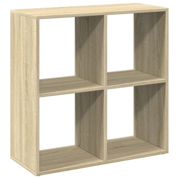 vidaXL Βιβλιοθήκη/Διαχωριστικό Χώρου Δρυς 69,5x29x69,5cm Επεξ. Ξύλο 1 τεμ.