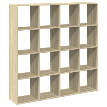 vidaXL Βιβλιοθήκη Sonoma Δρυς 137,5x29x137,5cm Επεξεργασμένο Ξύλο 1 τεμ.