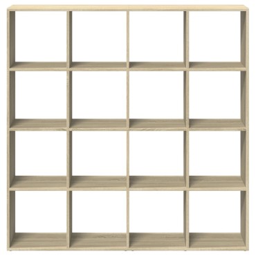 vidaXL Βιβλιοθήκη Sonoma Δρυς 137,5x29x137,5cm Επεξεργασμένο Ξύλο 1 τεμ.