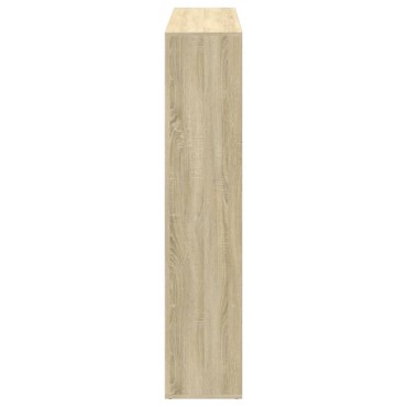 vidaXL Βιβλιοθήκη Sonoma Δρυς 137,5x29x137,5cm Επεξεργασμένο Ξύλο 1 τεμ.