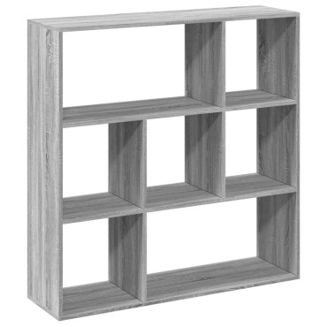 vidaXL Βιβλιοθήκη/Διαχωριστικό Χώρου Γκρι 102x29x103,5cm Επεξ. Ξύλο 1 τεμ.
