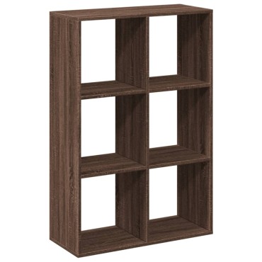 vidaXL Βιβλιοθήκη/Διαχωριστικό Χώρου Δρυς 69,5x29x103,5cm Επεξ. Ξύλο 1 τεμ.