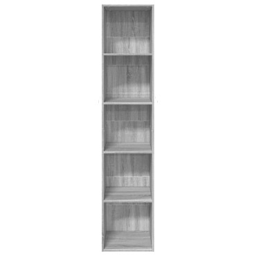 vidaXL Βιβλιοθήκη Γκρι Sonoma 40x30x189cm από Επεξεργ. Ξύλο 1 τεμ.