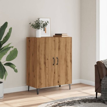 vidaXL Μπουφές Αρτισιανή Δρυς 70x34x90cm από Επεξεργασμένο Ξύλο 1 τεμ.