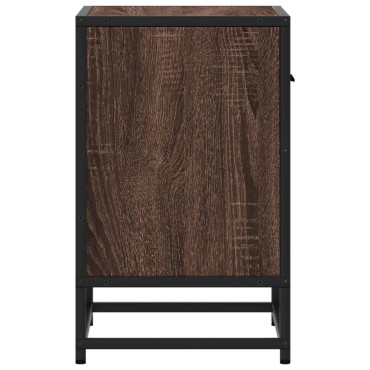vidaXL Κομοδίνα Καφέ Δρυς 40x31x50cm από Επεξεργασμένο Ξύλο 1 τεμ.