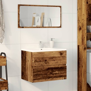 vidaXL Ντουλάπι Μπάνιου Παλαιό Ξύλο 60x38,5x45cm Επεξεργασμένο Ξύλο