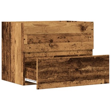 vidaXL Ντουλάπι Μπάνιου Παλαιό Ξύλο 60x38,5x45cm Επεξεργασμένο Ξύλο
