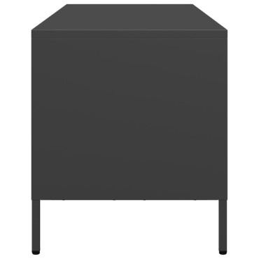 vidaXL Έπιπλο Τηλεόρασης Μαύρο 101,5x39x43,5cm Ατσάλι Ψυχρής Έλασης