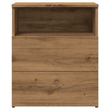 vidaXL Κομοδίνο Αρτισιανή Δρυς 50x32x60cm από Επεξεργασμένο Ξύλο 1 τεμ.