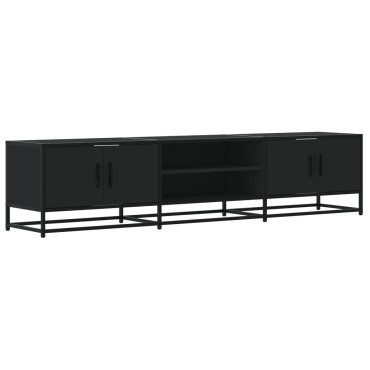 vidaXL Έπιπλο Τηλεόρασης Μαύρο 180x35x41cm Επεξεργασμένο Ξύλο