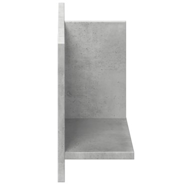 vidaXL Ντουλάπι Τοίχου Γκρι Σκυρ. 70x16,5x30cm από Επεξεργασμένο Ξύλο 1 τεμ.
