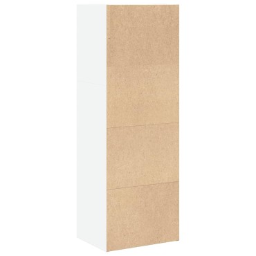 vidaXL Βιβλιοθήκη Λευκή 40x30x114cm από Επεξεργασμένο Ξύλο 1 τεμ.