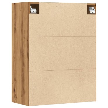 vidaXL Κρεμαστό Ντουλάπι Τοίχου Αρτισιανή Δρυς 69,5x34x90cm Επεξ. Ξύλο 1 τεμ.