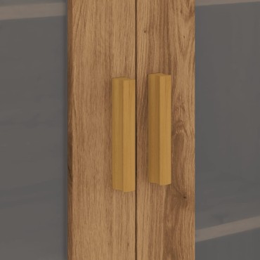 vidaXL Κρεμαστό Ντουλάπι Τοίχου Αρτισιανή Δρυς 69,5x34x90cm Επεξ. Ξύλο 1 τεμ.