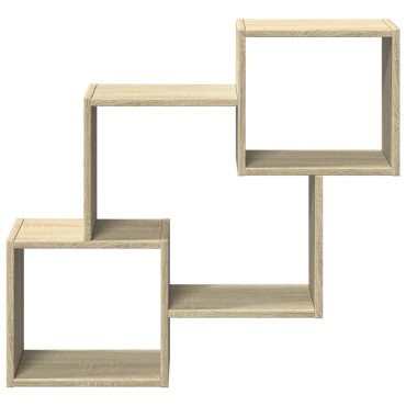 vidaXL Ντουλάπι Τοίχου Sonoma Δρυς 78x18x71cm από Επεξεργασμένο Ξύλο 1 τεμ.