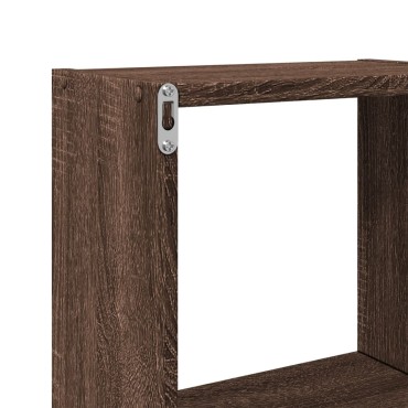 vidaXL Ντουλάπι Τοίχου Καφέ Δρυς 78x18x71cm από Επεξεργασμένο Ξύλο 1 τεμ.