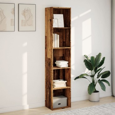 vidaXL Βιβλιοθήκη Όψη Παλαιού Ξύλου 40x30x189cm Επεξεργασμένο Ξύλο 1 τεμ.