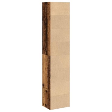 vidaXL Βιβλιοθήκη Όψη Παλαιού Ξύλου 40x30x189cm Επεξεργασμένο Ξύλο 1 τεμ.