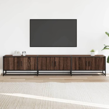 vidaXL Έπιπλο Τηλεόρασης Καφέ Δρυς 210x35x41cm Επεξεργασμένο Ξύλο