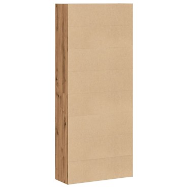 vidaXL Βιβλιοθήκη Αρτισιανή Δρυς 80x30x189cm από Επεξ. Ξύλο 1 τεμ.
