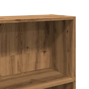 vidaXL Βιβλιοθήκη Αρτισιανή Δρυς 80x30x189cm από Επεξ. Ξύλο 1 τεμ.