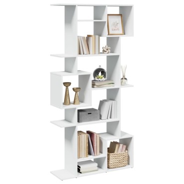 vidaXL Βιβλιοθήκη Λευκή 92x29x188cm από Επεξεργασμένο Ξύλο 1 τεμ.