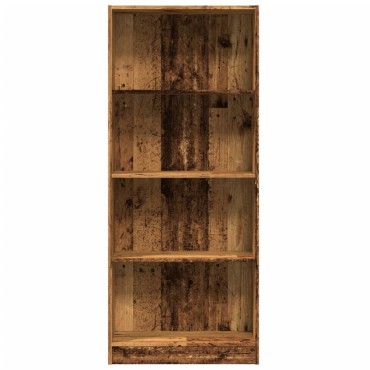 vidaXL Βιβλιοθήκη Όψη Παλαιού Ξύλου 60x24x143cm Επεξεργασμένο Ξύλο 1 τεμ.