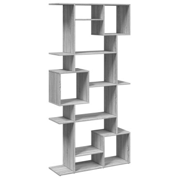 vidaXL Βιβλιοθήκη Γκρι Sonoma 92x29x188cm από Επεξεργασμένο Ξύλο 1 τεμ.