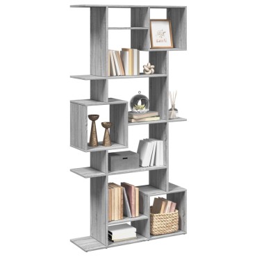 vidaXL Βιβλιοθήκη Γκρι Sonoma 92x29x188cm από Επεξεργασμένο Ξύλο 1 τεμ.