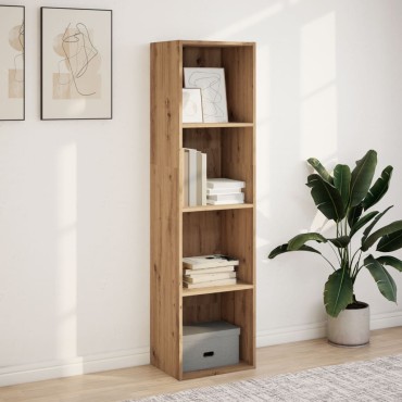 vidaXL Βιβλιοθήκη Αρτισιανή Δρυς 40x30x152cm από Επεξεργασμένο Ξύλο 1 τεμ.