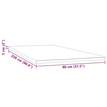 vidaXL Ανώστρωμα 80 x 220 εκ. 5 εκ.