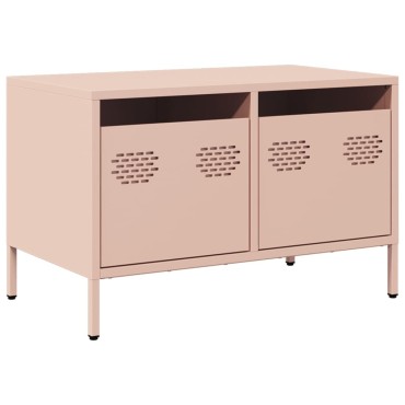 vidaXL Έπιπλο Τηλεόρασης Ροζ 68x39x43,5cm Χάλυβας Ψυχρής Έλασης