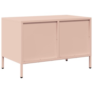 vidaXL Έπιπλο Τηλεόρασης Ροζ 68x39x43,5cm Χάλυβας Ψυχρής Έλασης