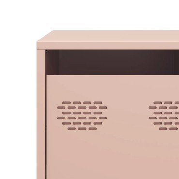 vidaXL Έπιπλο Τηλεόρασης Ροζ 68x39x43,5cm Χάλυβας Ψυχρής Έλασης
